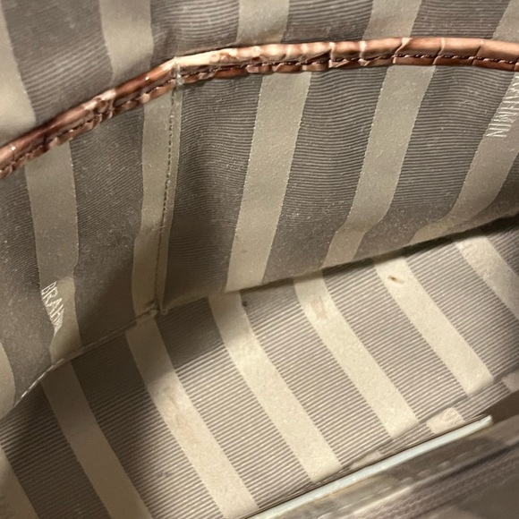 Brahmin Brinley Satchel/Shoulder Bag in Sandshell Varadero - Picture 9 of 10